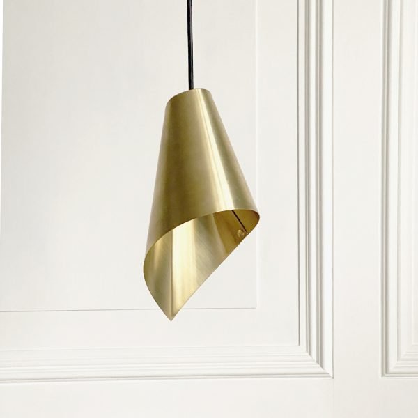 ARC Single Pendant in Brushed Brass